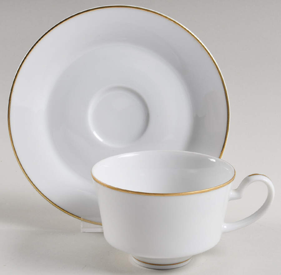 Canterbury Flat Cup & Saucer Set by Mikasa-1