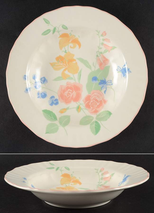 Cantata Large Rim Soup Bowl by Mikasa-1