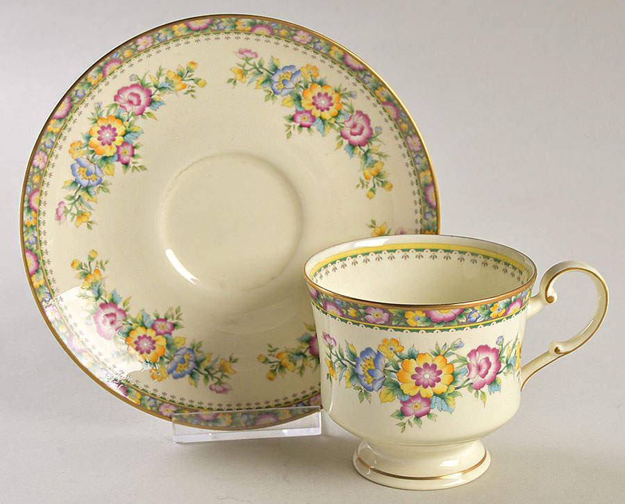Canterbury Footed Cup & Saucer Set by Mikasa-1