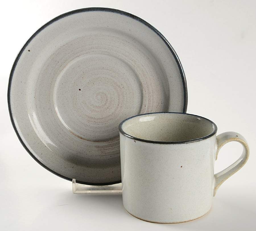 Canyon Flat Cup & Saucer Set by Mikasa-1
