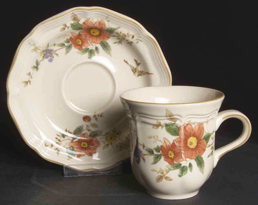 Capistrano Flat Cup & Saucer Set by Mikasa-1