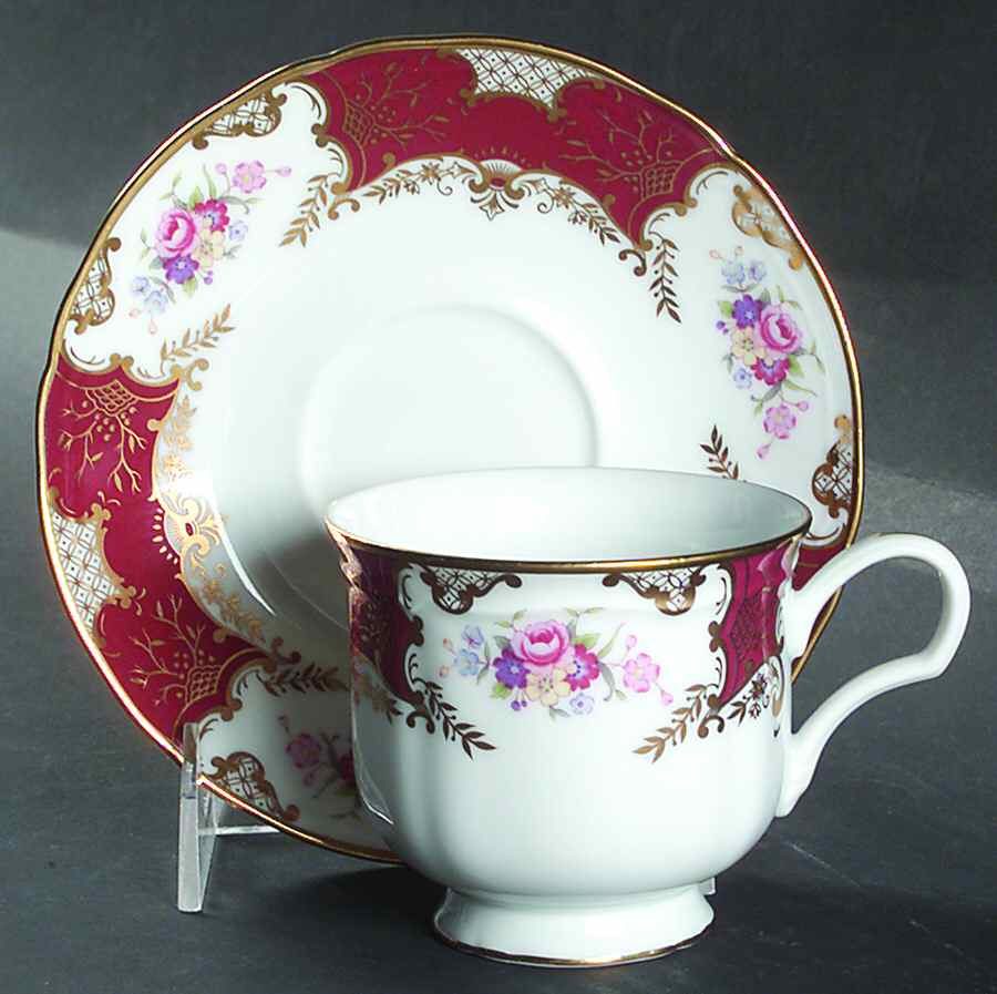 Carlton Place Footed Cup & Saucer Set by Mikasa-1