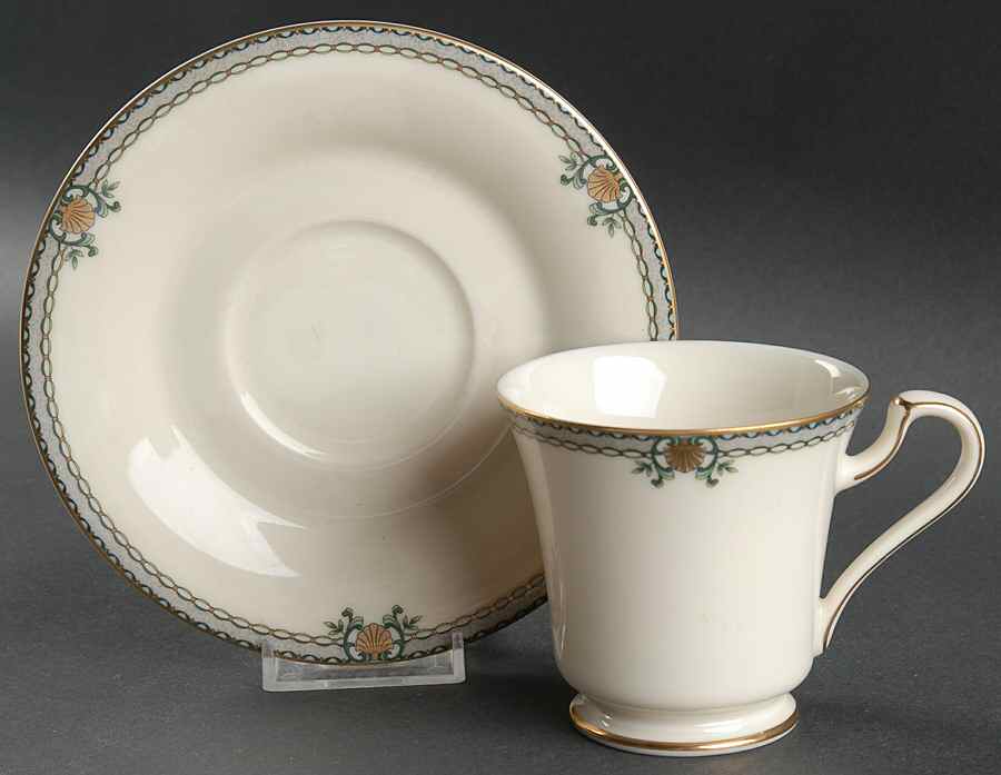Carlton Place Footed Cup & Saucer Set by Mikasa-1
