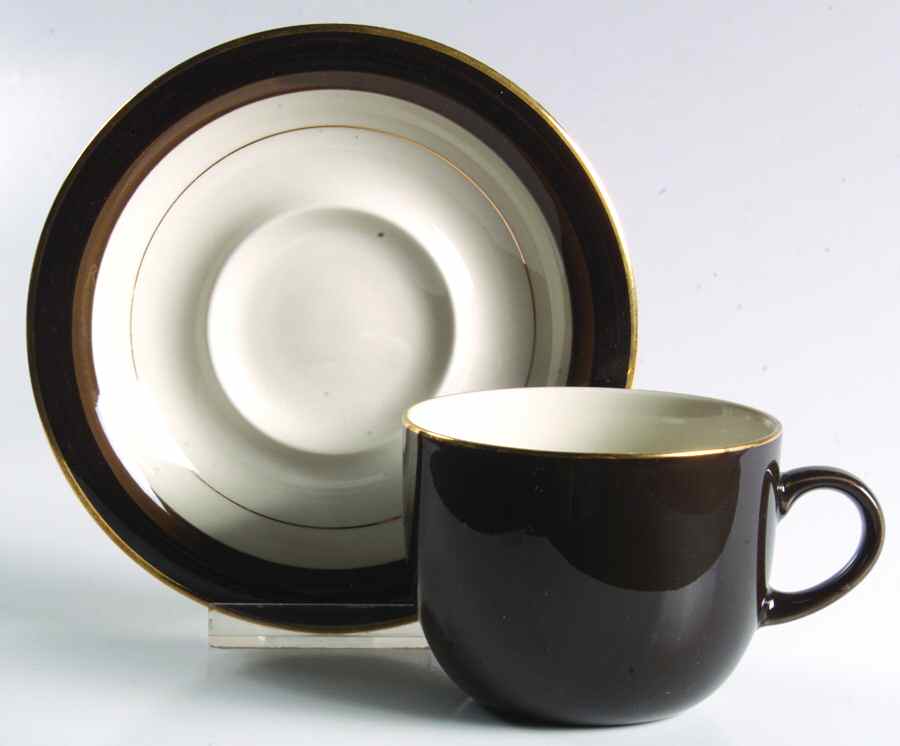 Cappuccino Flat Cup & Saucer Set by Mikasa-1