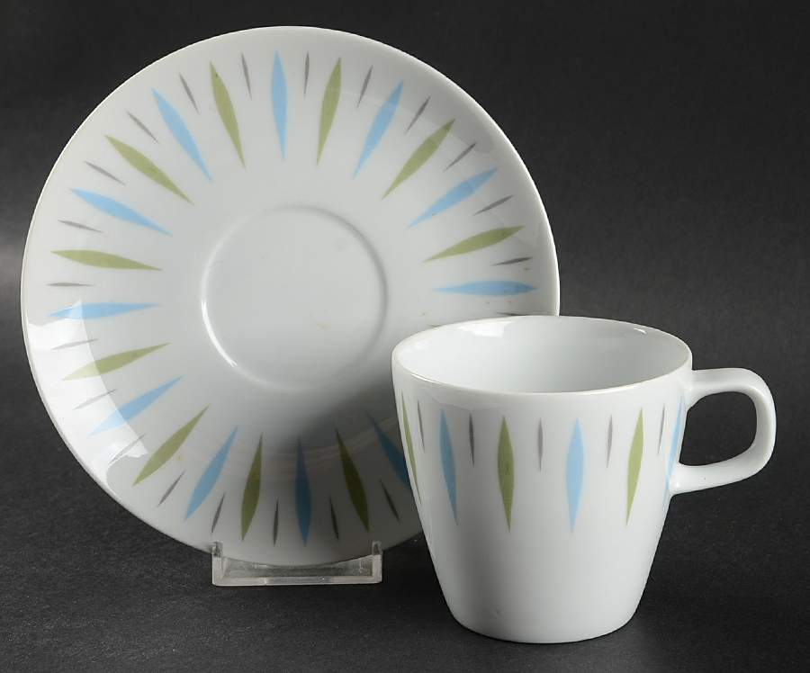 Carrousel Flat Cup & Saucer Set by Mikasa-1
