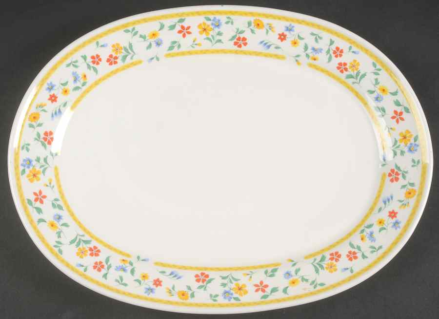 Carefree 14" Oval Serving Platter by Mikasa-1