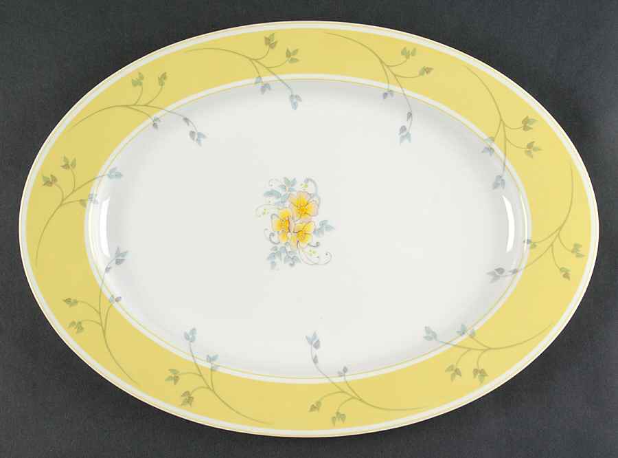 Caress 15" Oval Serving Platter by Mikasa-1