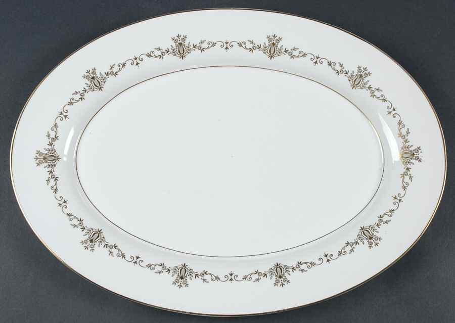 Carlton (5774) 16" Oval Serving Platter by Mikasa-1