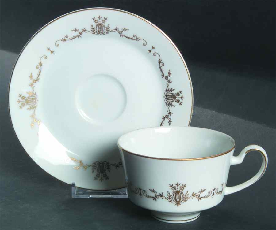 Carlton (5840) Flat Cup & Saucer Set by Mikasa-1
