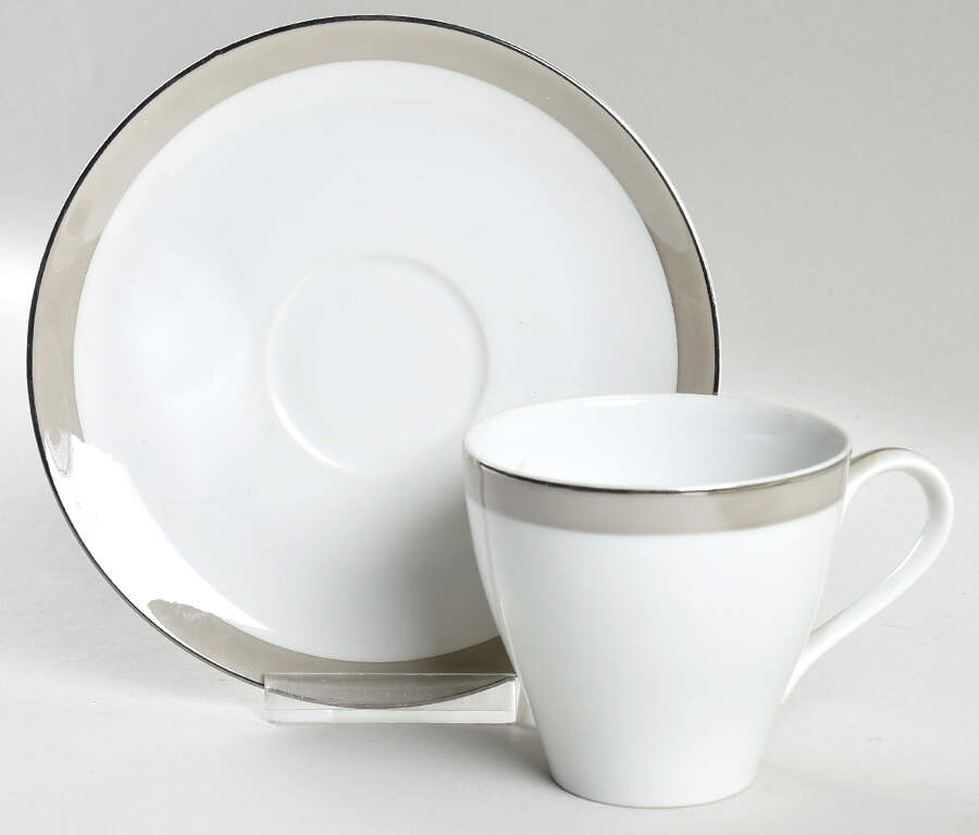 Cascade Flat Cup & Saucer Set by Mikasa-1
