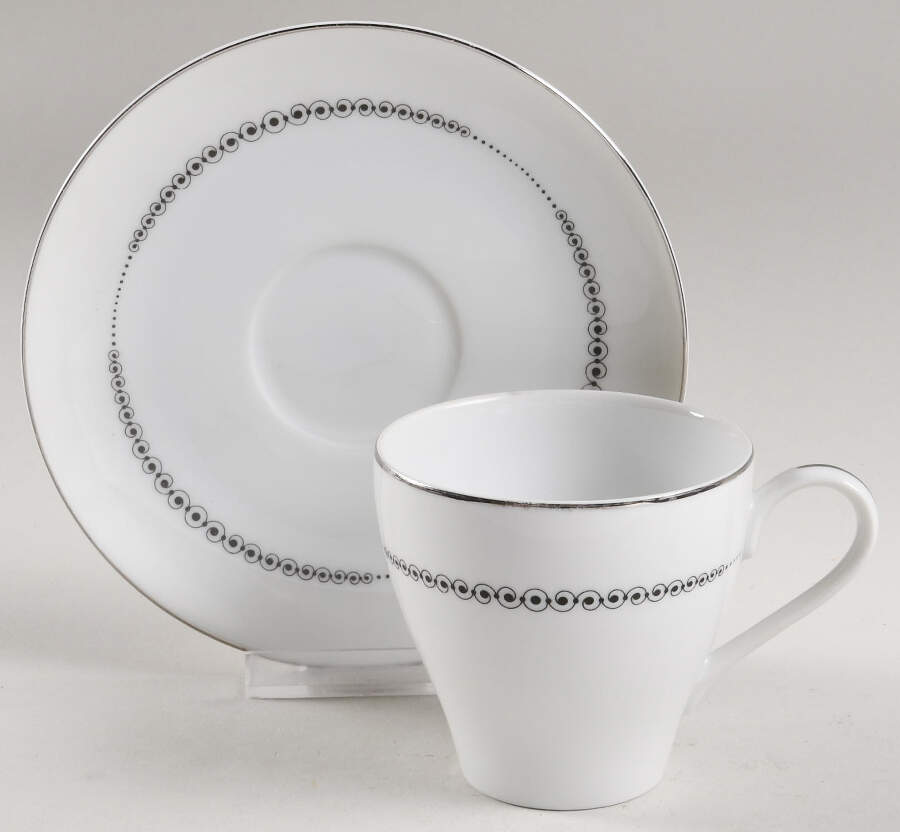 Casino Flat Cup & Saucer Set by Mikasa-1