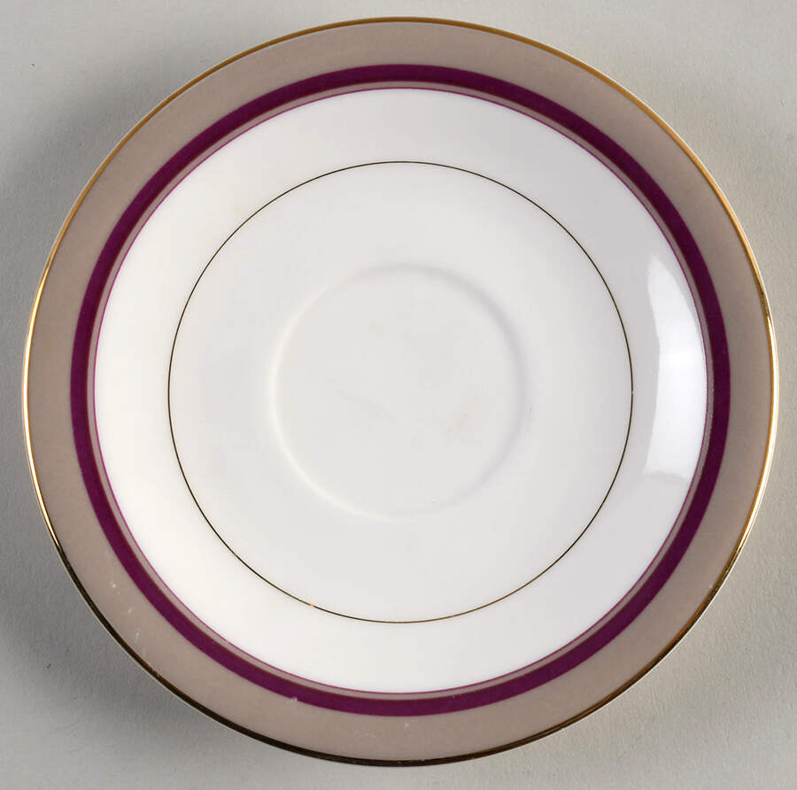 Cameron Taupe Saucer by Mikasa-1
