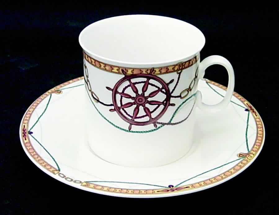 Captain's Table Flat Cup & Saucer Set by Mikasa-1