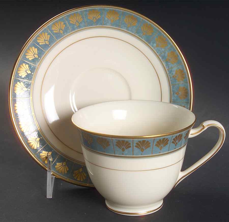 Catalina Footed Cup & Saucer Set by Mikasa-1