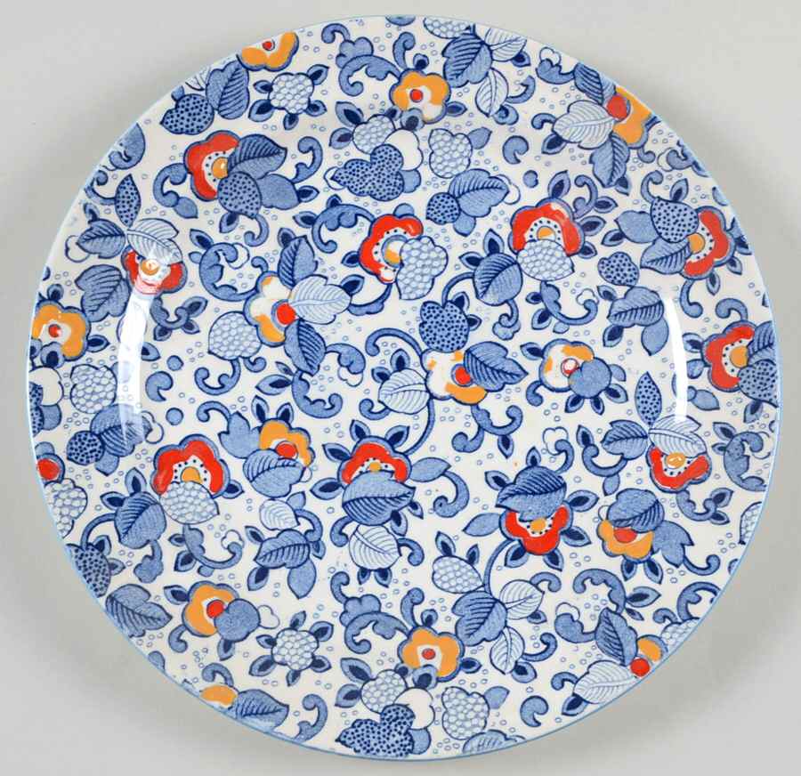 Cathay Blue Multicolor Salad Plate by Mikasa-1