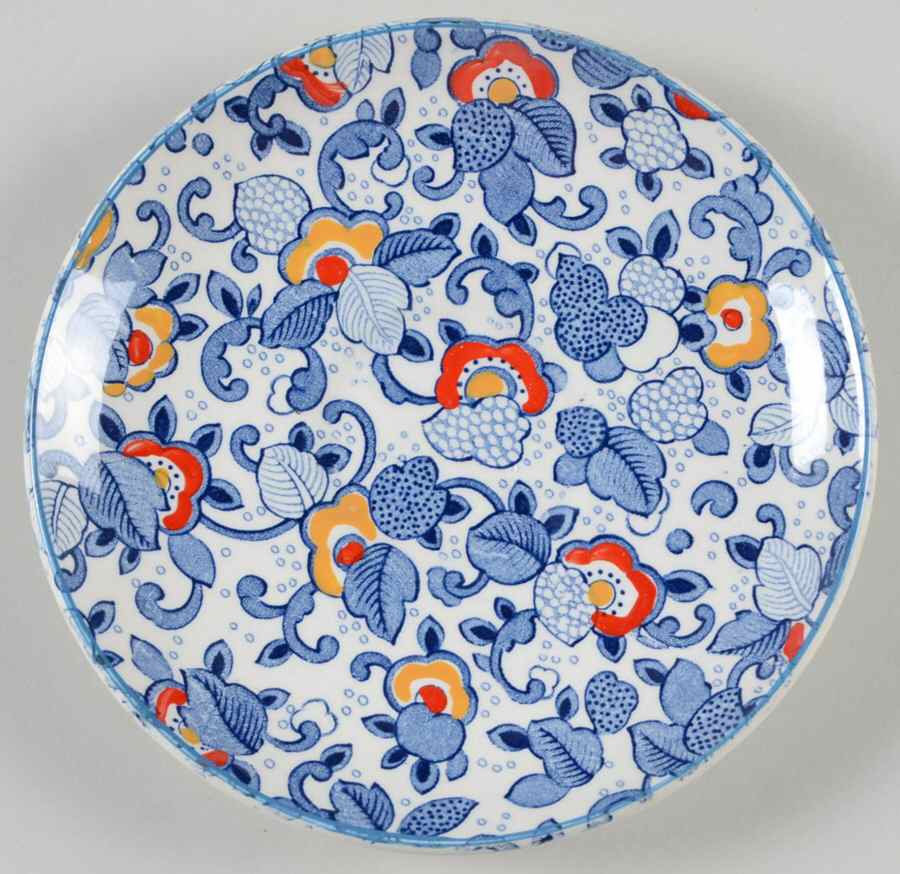 Cathay Blue Multicolor Saucer by Mikasa-1