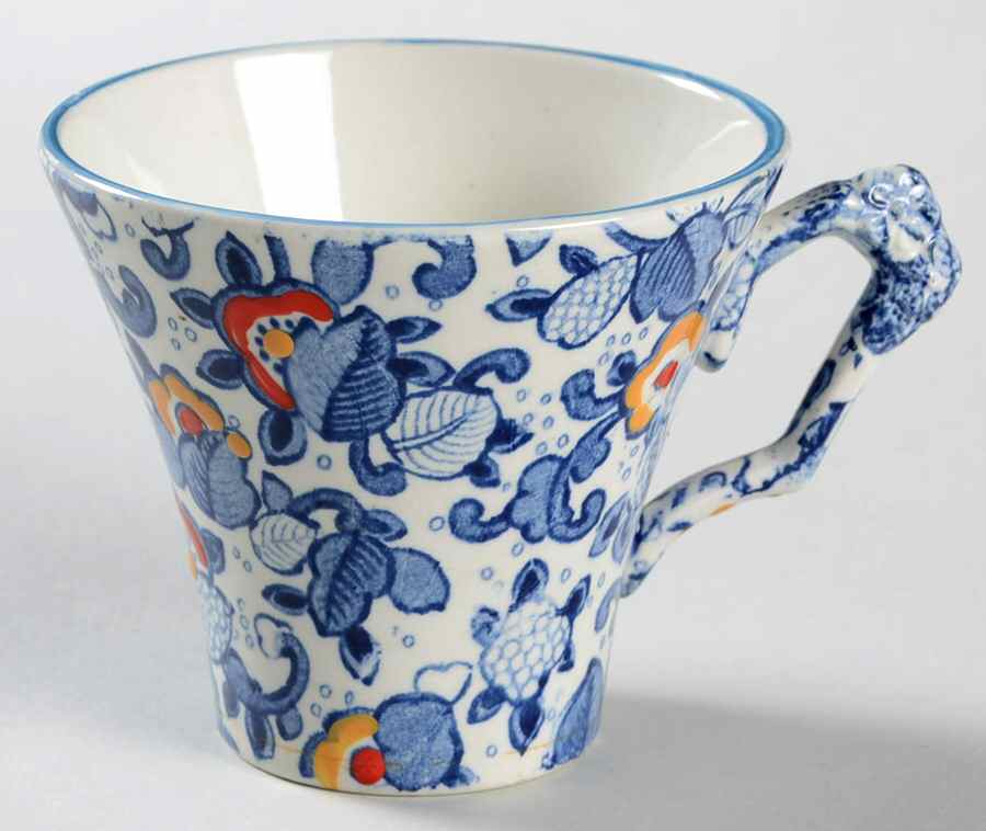 Cathay Blue Multicolor Flat Cup by Mikasa-1
