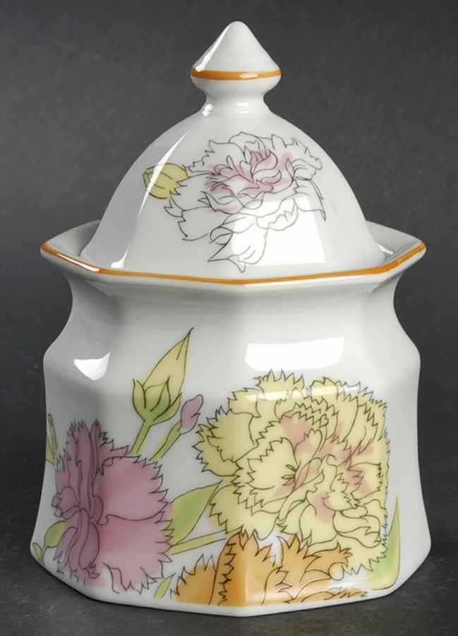 Candy Tuft Sugar Bowl & Lid by Mikasa-1