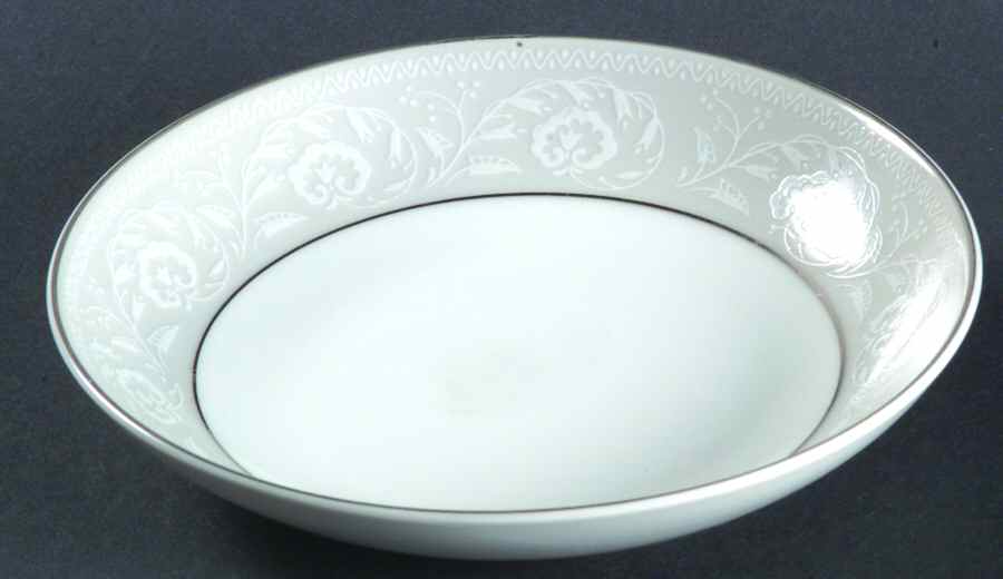 Cavalier (Gray Etched Border) Fruit/Dessert (Sauce) Bowl by Mikasa-1
