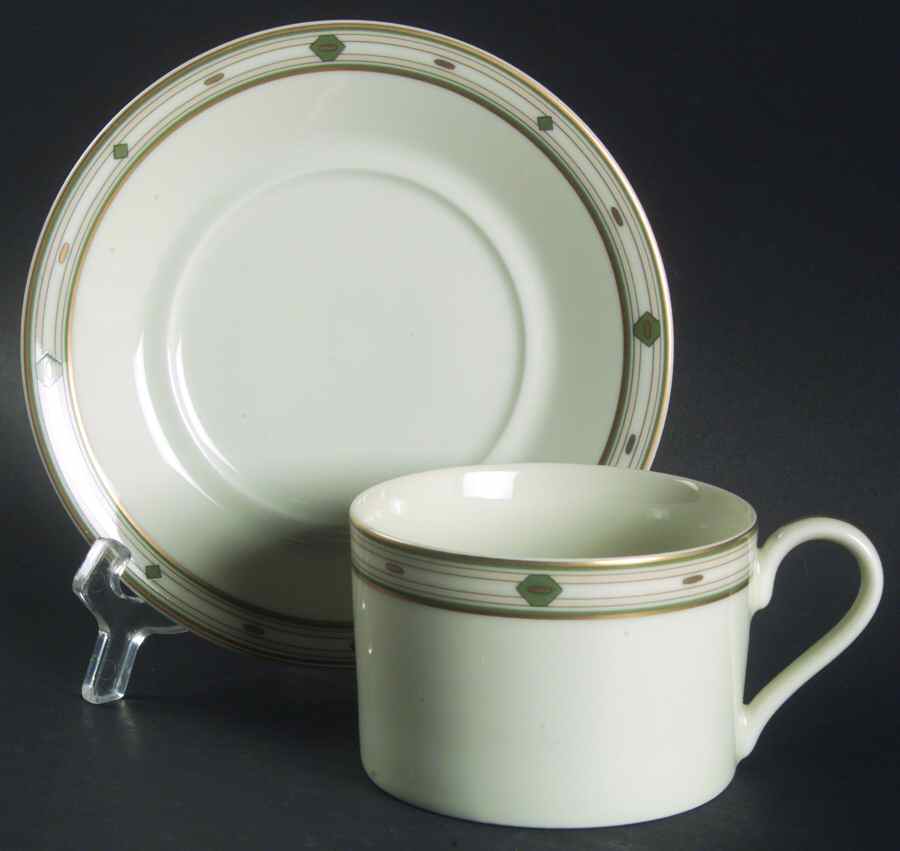 Cavalier Flat Cup & Saucer Set by Mikasa-1