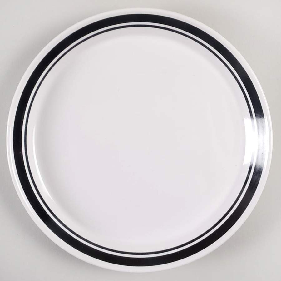 Caviar Black Salad Plate by Mikasa-1