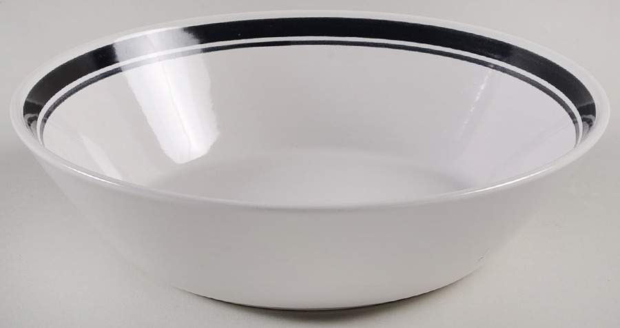 Caviar Black 8" Round Vegetable Bowl by Mikasa-1
