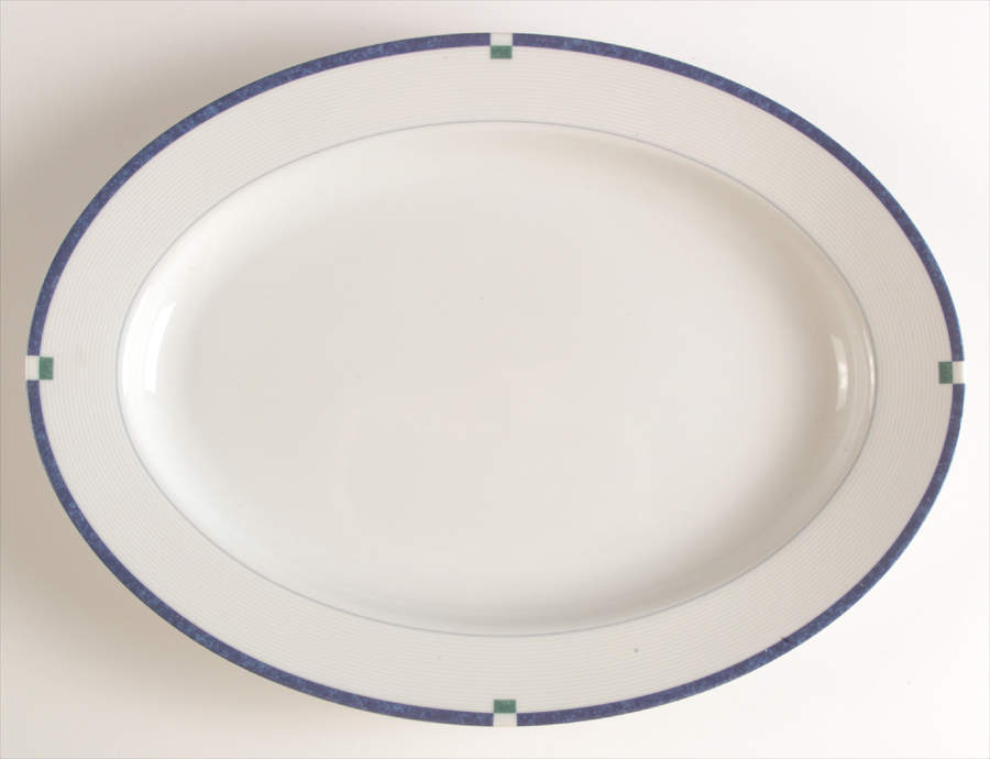Cayman 14" Oval Serving Platter by Mikasa-1