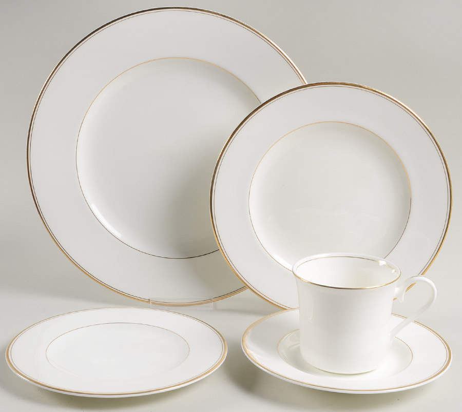 Century Gold 5 Piece Place Setting by Mikasa-1
