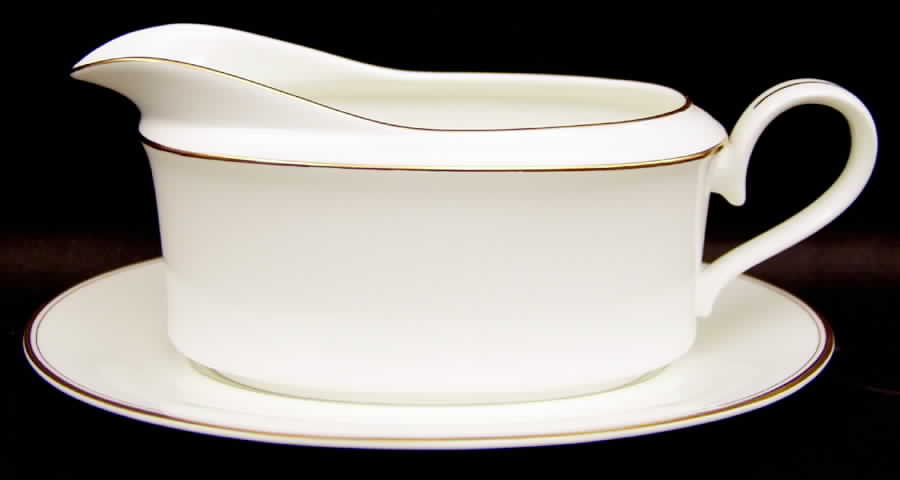 Century Gold Gravy Boat & Underplate by Mikasa-1