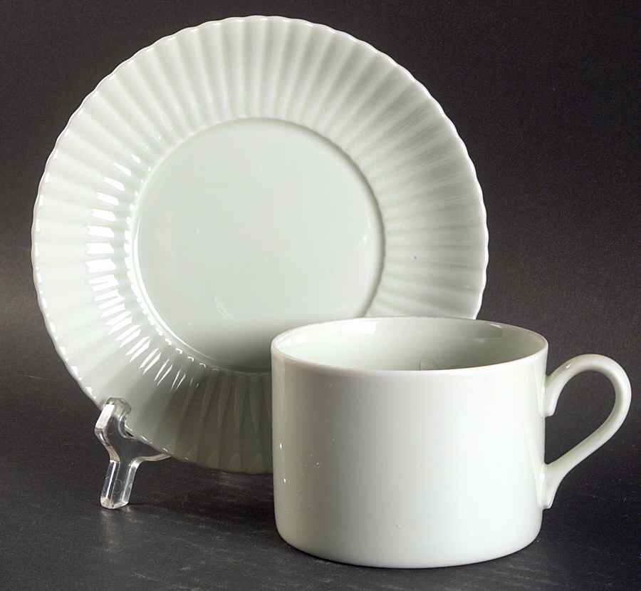 Celadon Green Flat Cup & Saucer Set by Mikasa-1