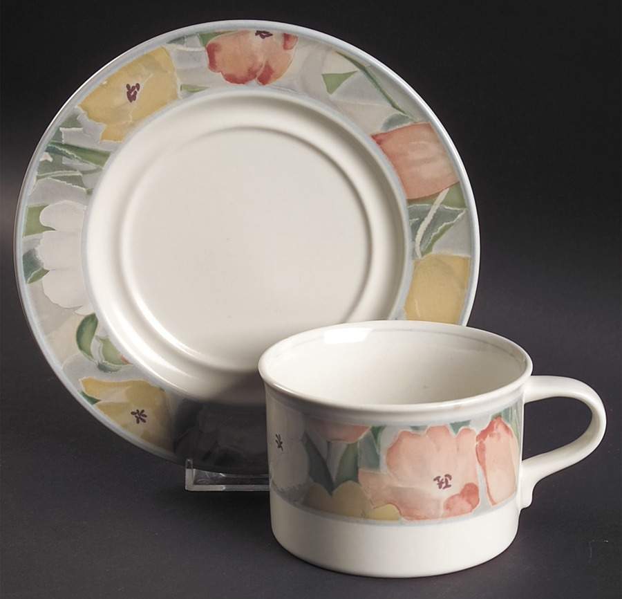 Cezanne Jumbo Cup & Saucer Set by Mikasa-1