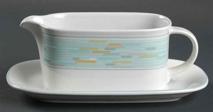 Chagall Gravy Boat & Underplate (Relish/Butter) by Mikasa-1