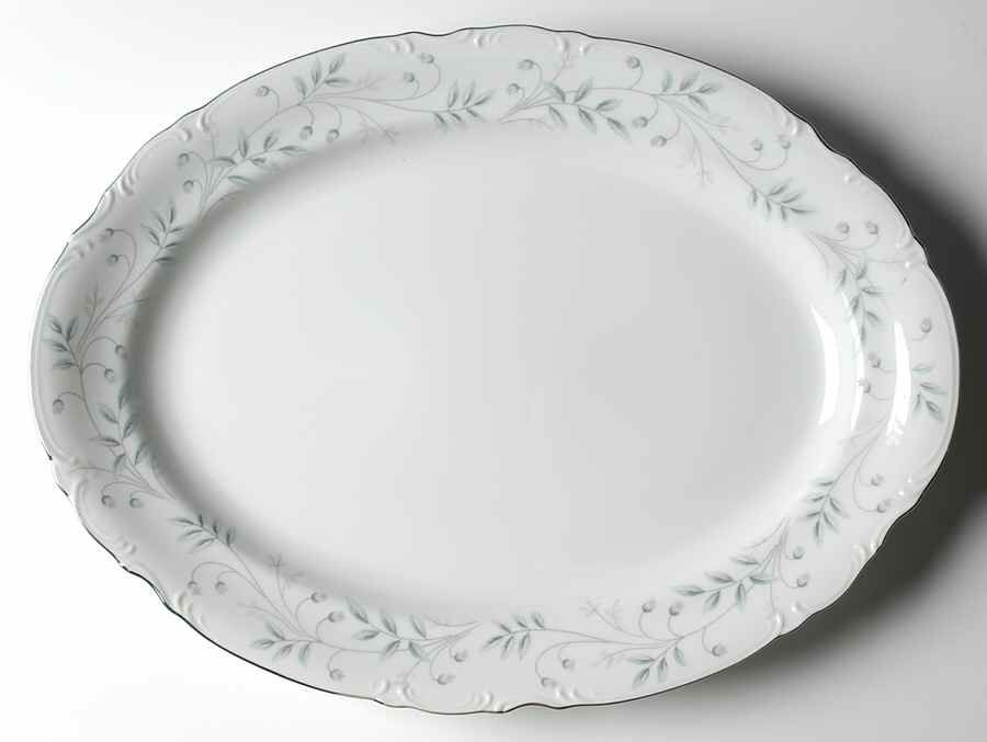 Chalfonte 16" Oval Serving Platter by Mikasa-1