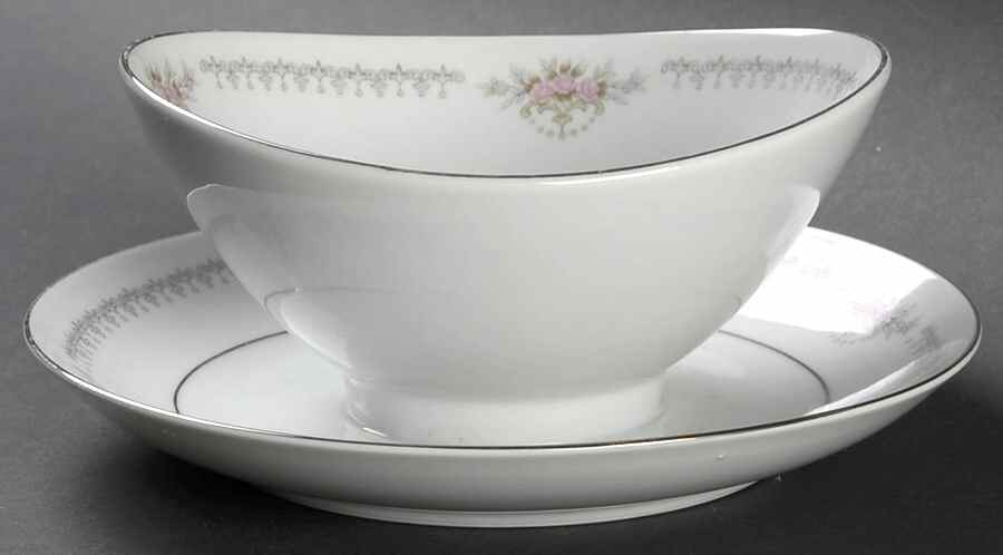 Chalet Gravy Boat with Attached Underplate by Mikasa-1