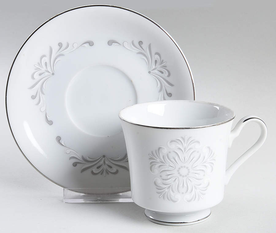 Chalet Footed Cup & Saucer Set by Mikasa-1