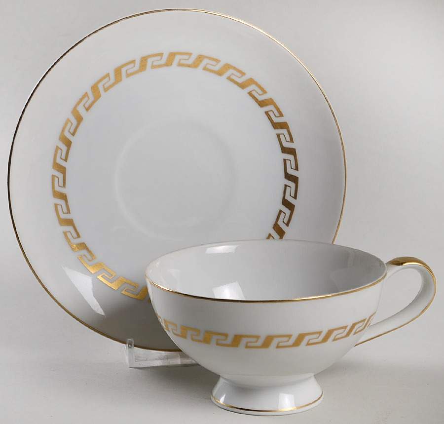 Chancellor Footed Cup & Saucer Set by Mikasa-1
