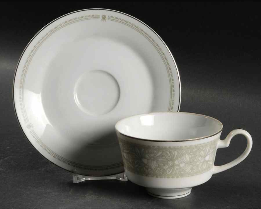 Chapel Flat Cup & Saucer Set by Mikasa-1