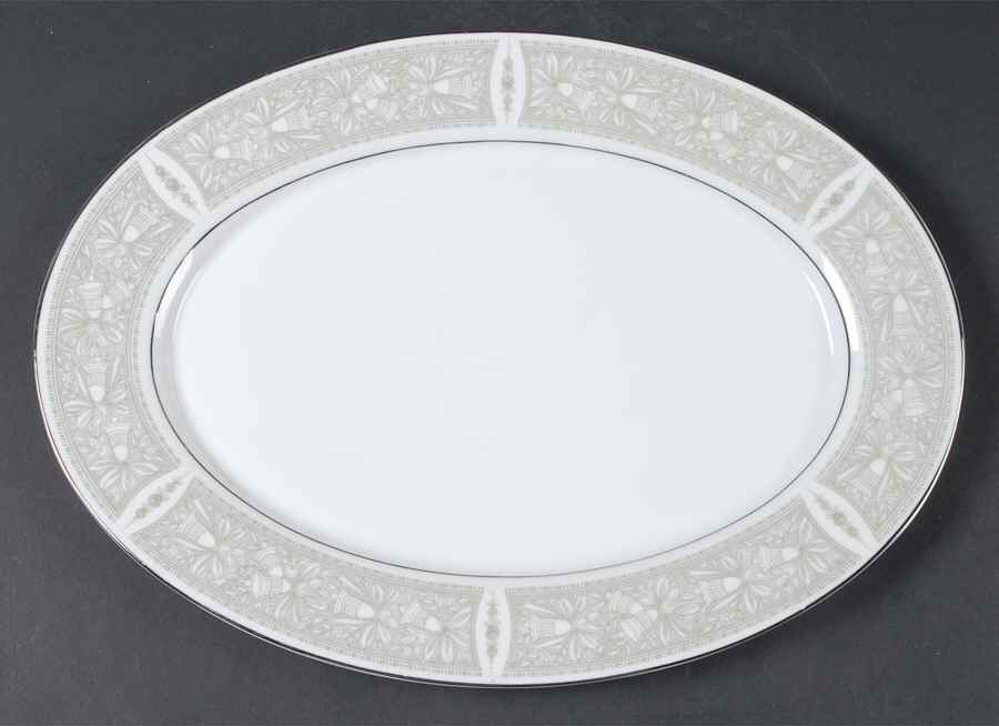 Chapel 14" Oval Serving Platter by Mikasa-1