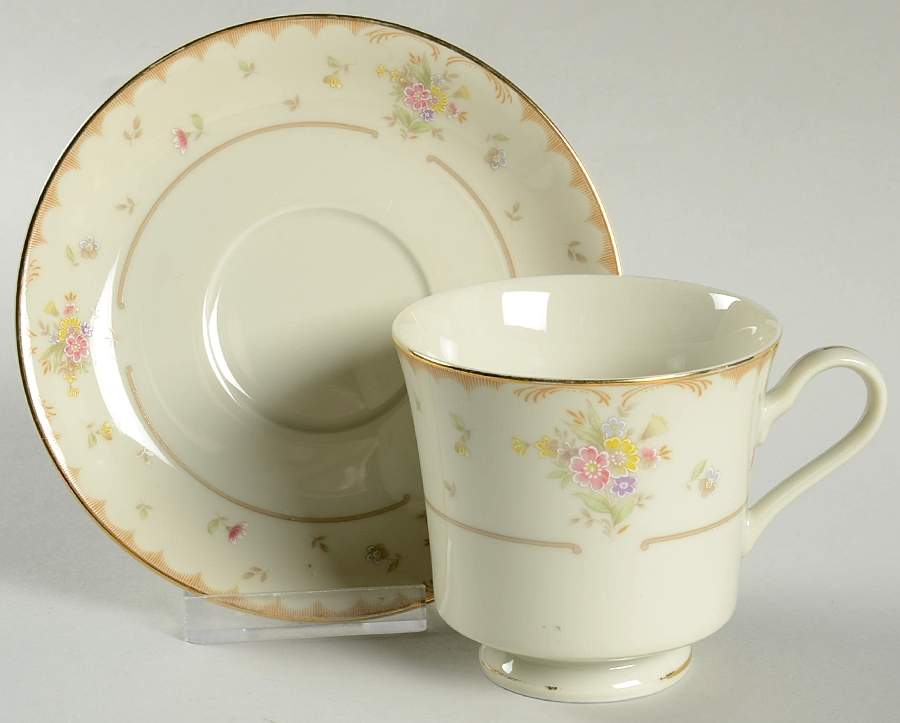 Charlotte Footed Cup & Saucer Set by Mikasa-1