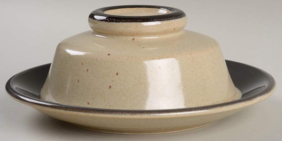 Charcoal Round Covered Butter by Mikasa-1
