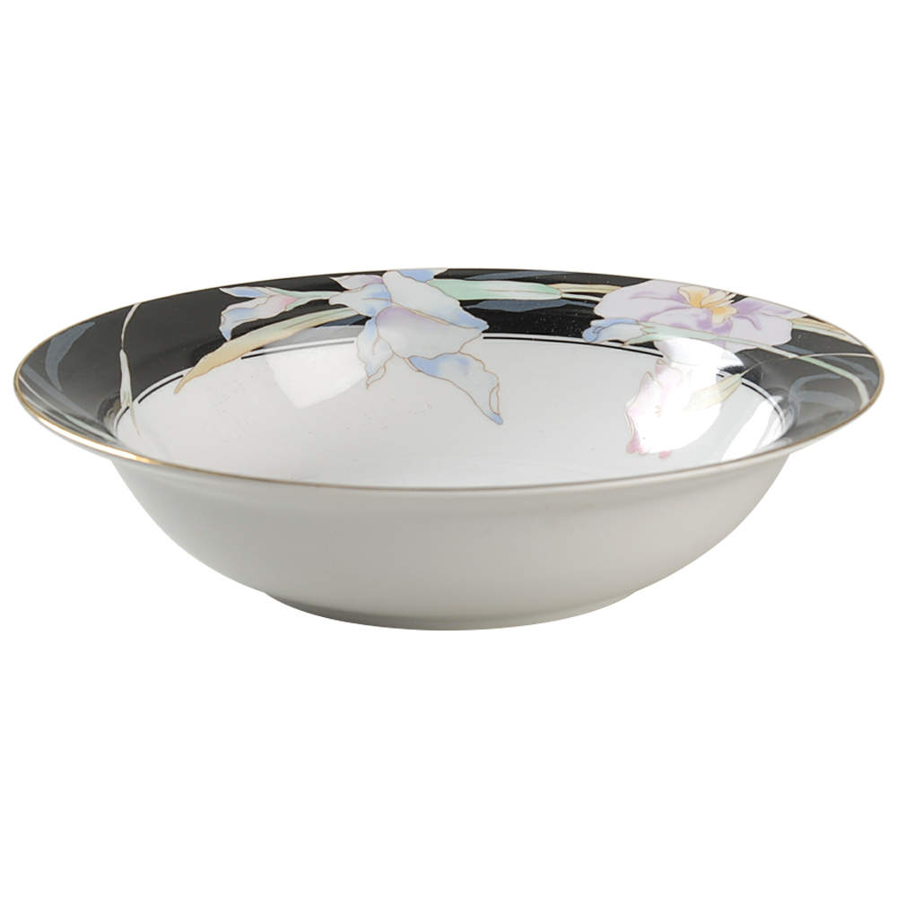 Charisma Black 9" Round Vegetable Bowl by Mikasa-1
