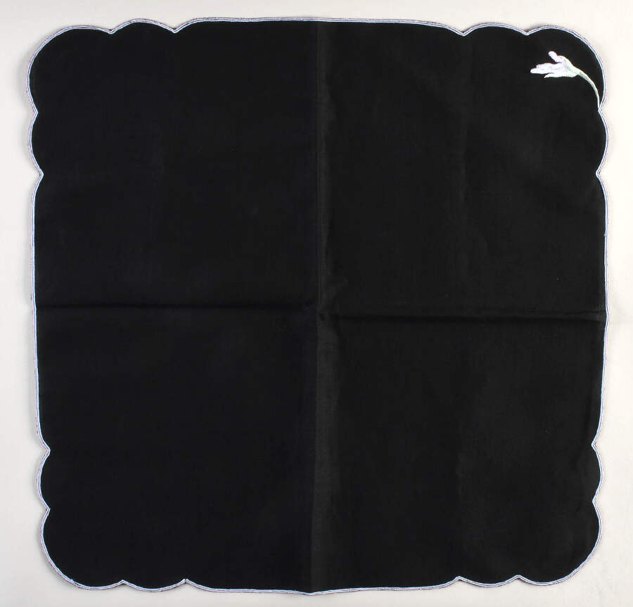 Charisma Black Cloth Napkin by Mikasa-1