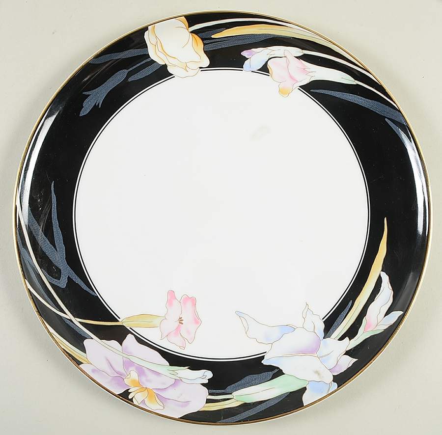 Charisma Black Cake Plate by Mikasa-1