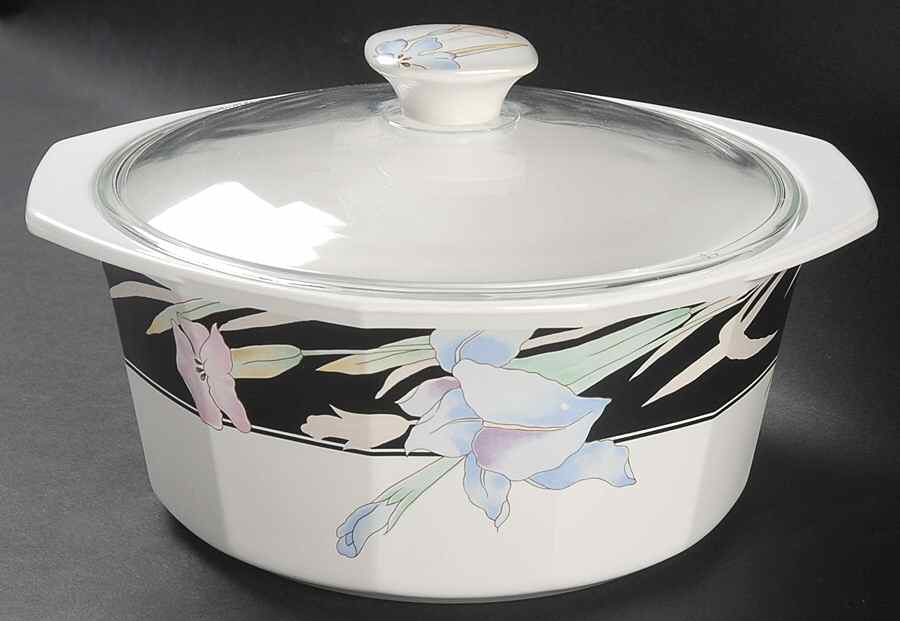 Charisma Black 2 Quart Oval Covered Casserole by Mikasa-1