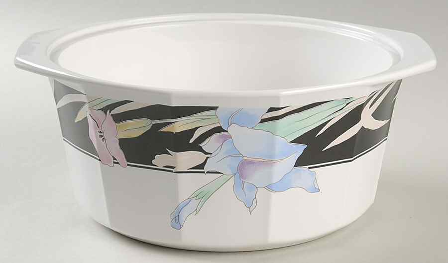 Charisma Black 2.25 Qt Round Casserole No Lid by Mikasa-1