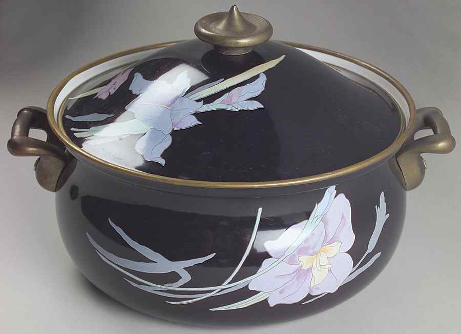 Charisma Black 5 Quart Metal Covered Casserole by Mikasa-1