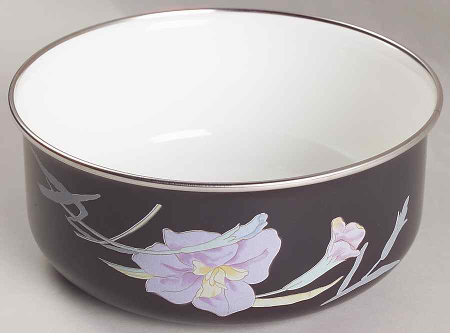 Charisma Black 7 1/4" Metal Bowl by Mikasa-1