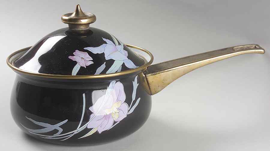 Charisma Black 1.5 Quart Metal Covered Saucepan by Mikasa-1