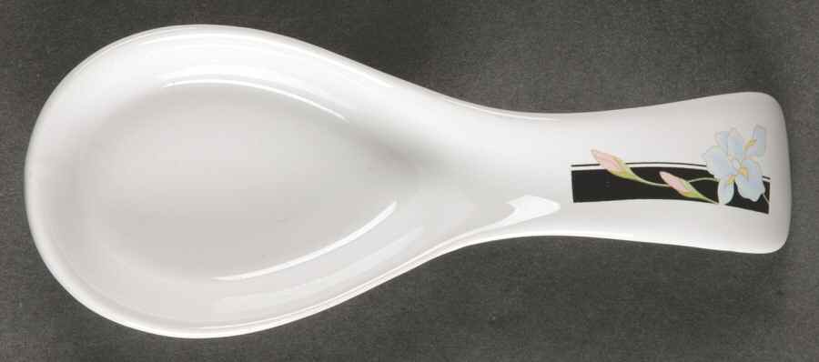 Charisma Black Spoon Rest/Holder (Holds 1 Spoon) by Mikasa-1