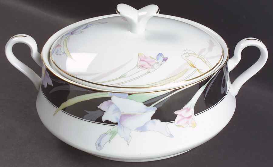 Charisma Black Oval Covered Vegetable by Mikasa-1
